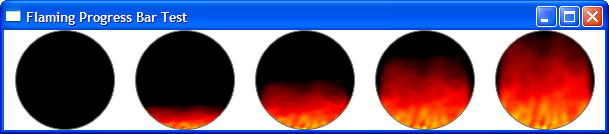 Flaming Progress bar WPF screen shot